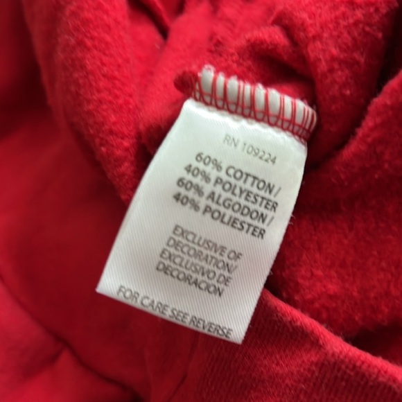 Top Stitch Medium Festive Red Snowman Sweatshirt - Picture 6 of 6